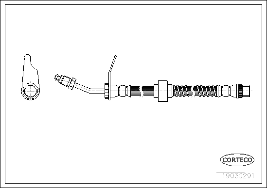 Brake Hose - 19030291 CORTECO