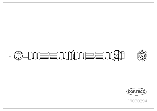 Brake Hose - 19030294 CORTECO