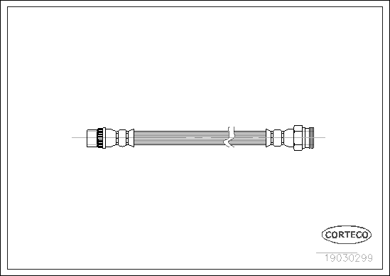Brake Hose - 19030299 CORTECO