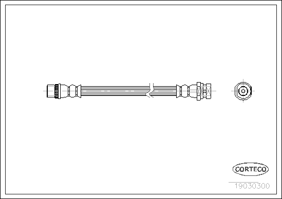 Brake Hose - 19030300 CORTECO