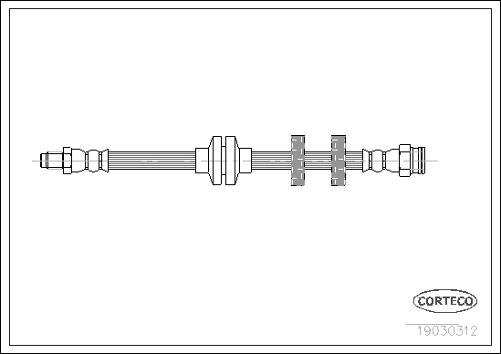 Brake Hose - 19030312 CORTECO