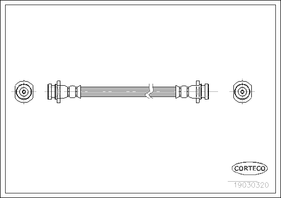 Brake Hose - 19030320 CORTECO
