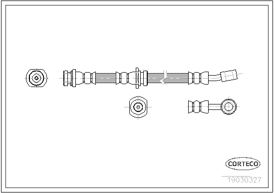 Brake Hose - 19030327 CORTECO