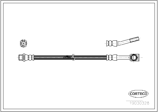 Brake Hose - 19030328 CORTECO