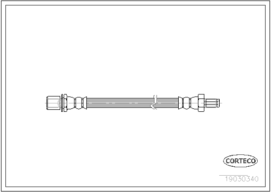 Brake Hose - 19030340 CORTECO