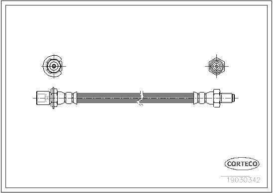 Brake Hose - 19030342 CORTECO