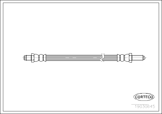 Brake Hose - 19030645 CORTECO