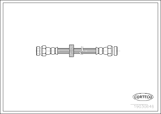 Brake Hose - 19030646 CORTECO