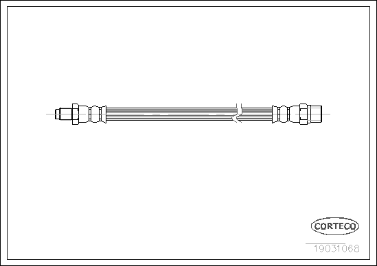 Brake Hose - 19031068 CORTECO