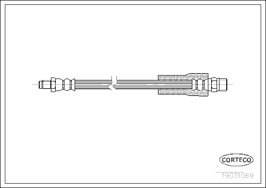 Brake Hose - 19031069 CORTECO