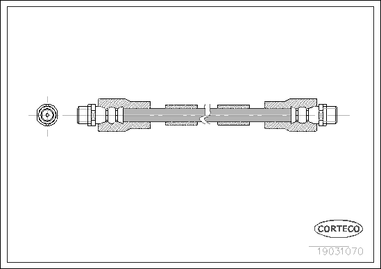 Brake Hose - 19031070 CORTECO