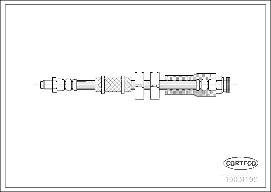 Brake Hose - 19031192 CORTECO