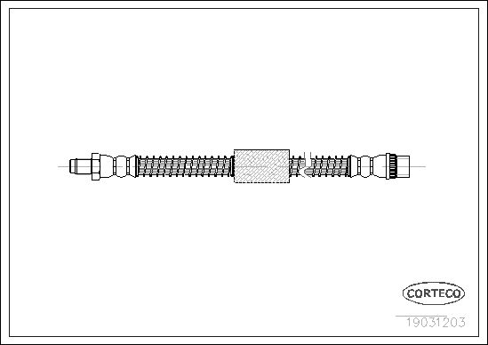 Brake Hose - 19031203 CORTECO