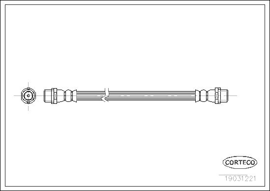 Brake Hose - 19031221 CORTECO