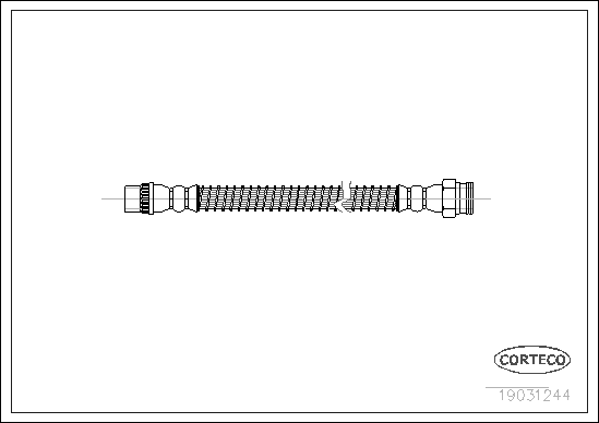 Brake Hose - 19031244 CORTECO