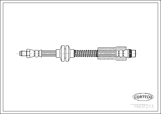 Brake Hose - 19031273 CORTECO