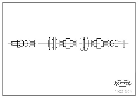 Brake Hose - 19031593 CORTECO