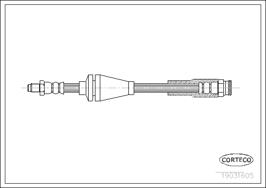 Brake Hose - 19031605 CORTECO