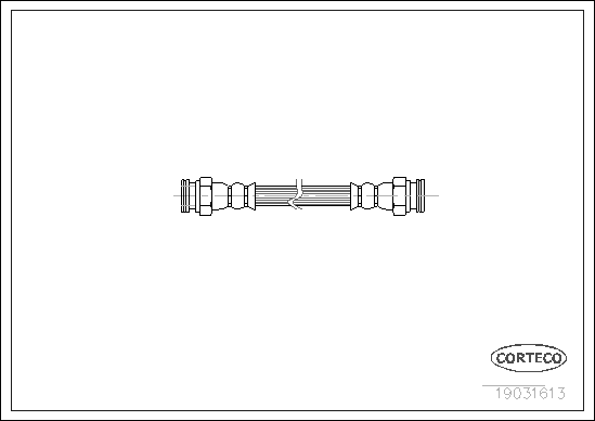 Brake Hose - 19031613 CORTECO