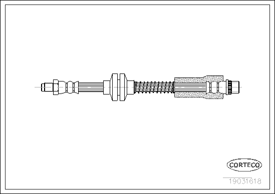 Brake Hose - 19031618 CORTECO