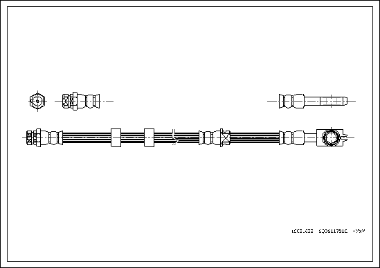 Brake Hose - 19031632 CORTECO