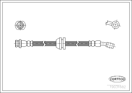 Brake Hose - 19031682 CORTECO