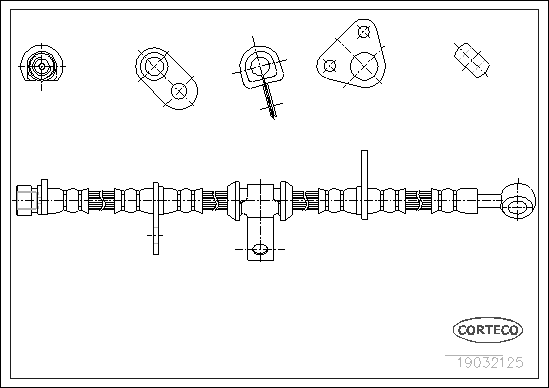 Brake Hose - 19032125 CORTECO