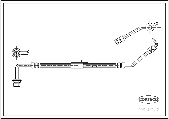 Brake Hose - 19032132 CORTECO