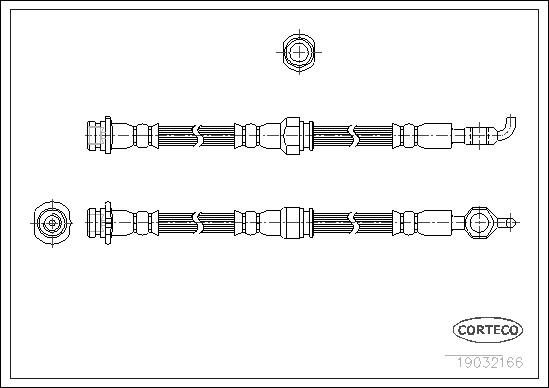 Brake Hose - 19032166 CORTECO