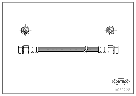 Brake Hose - 19032228 CORTECO