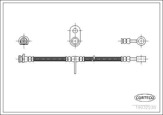 Brake Hose - 19032230 CORTECO