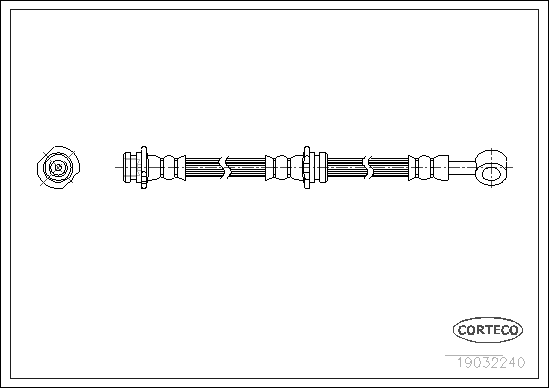 Brake Hose - 19032240 CORTECO