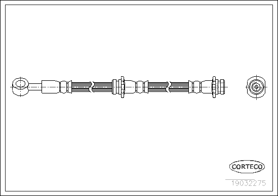 Brake Hose - 19032275 CORTECO