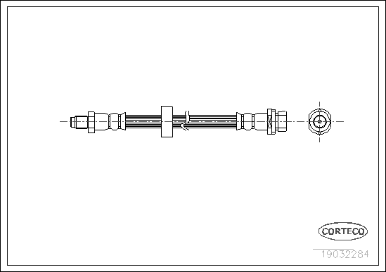 Brake Hose - 19032284 CORTECO