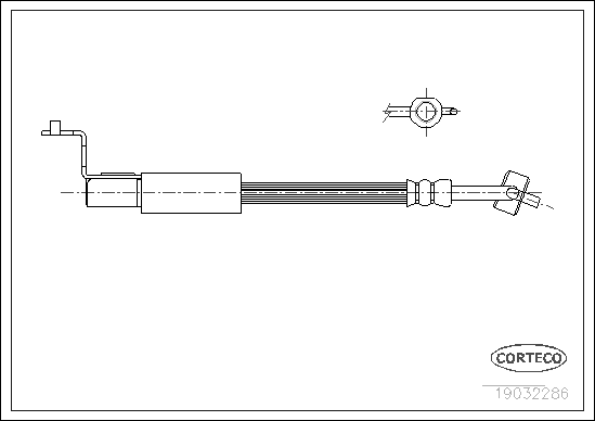 Brake Hose - 19032286 CORTECO
