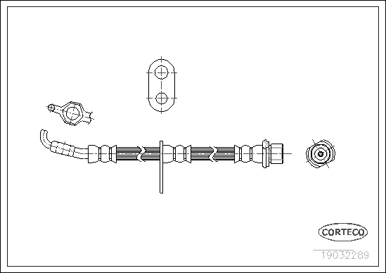 Brake Hose - 19032289 CORTECO