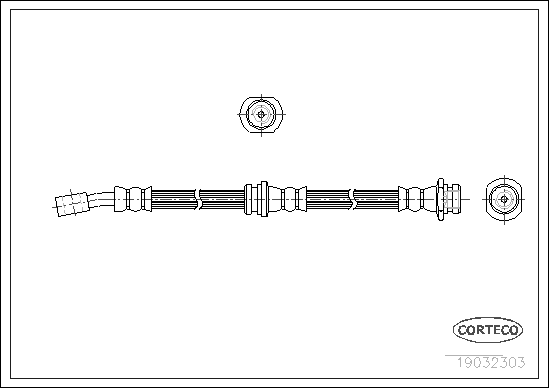 Brake Hose - 19032303 CORTECO
