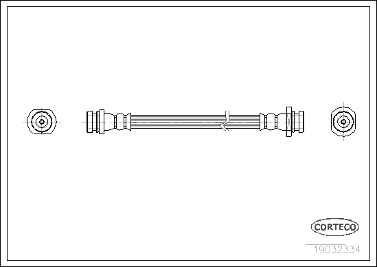 Brake Hose - 19032334 CORTECO