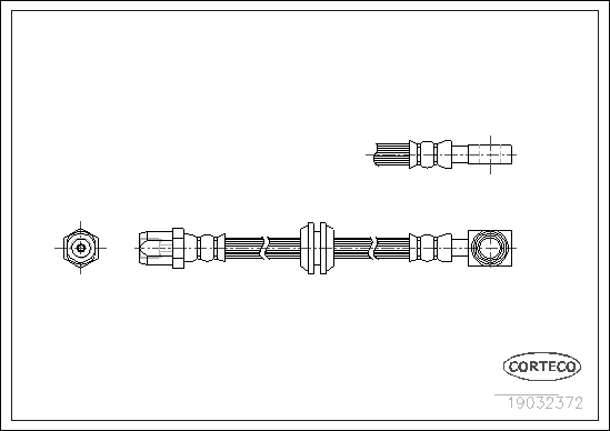 Brake Hose - 19032372 CORTECO