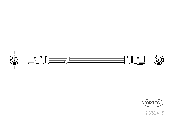 Brake Hose - 19032415 CORTECO