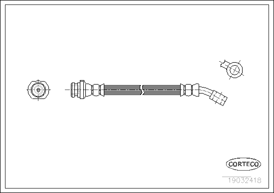 Brake Hose - 19032418 CORTECO