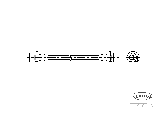 Brake Hose - 19032420 CORTECO