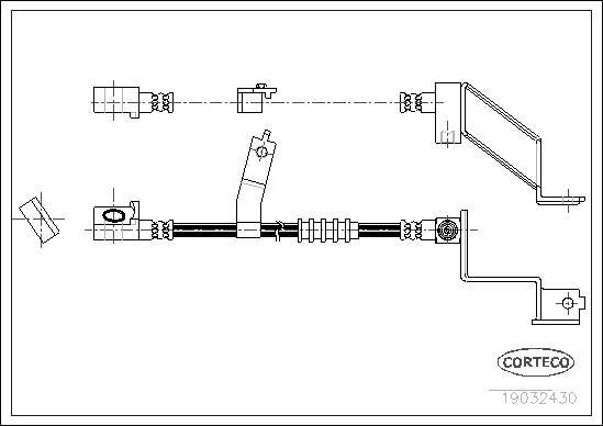 Brake Hose - 19032430 CORTECO
