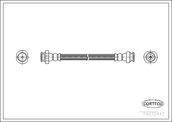 Brake Hose - 19032442 CORTECO
