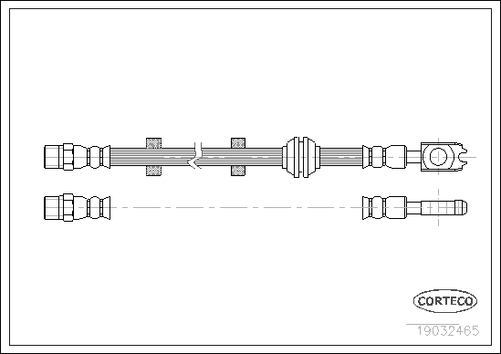 Brake Hose - 19032465 CORTECO