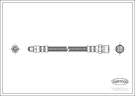 Brake Hose - 19032481 CORTECO