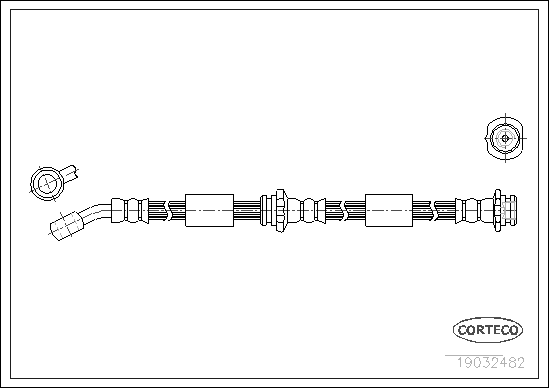 Brake Hose - 19032482 CORTECO