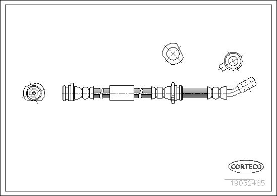 Brake Hose - 19032485 CORTECO