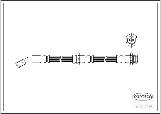 Brake Hose - 19032490 CORTECO