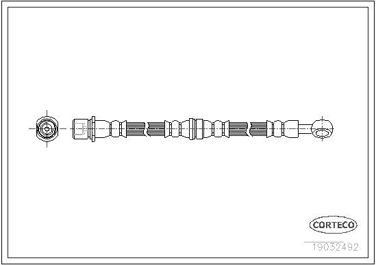 Brake Hose - 19032492 CORTECO